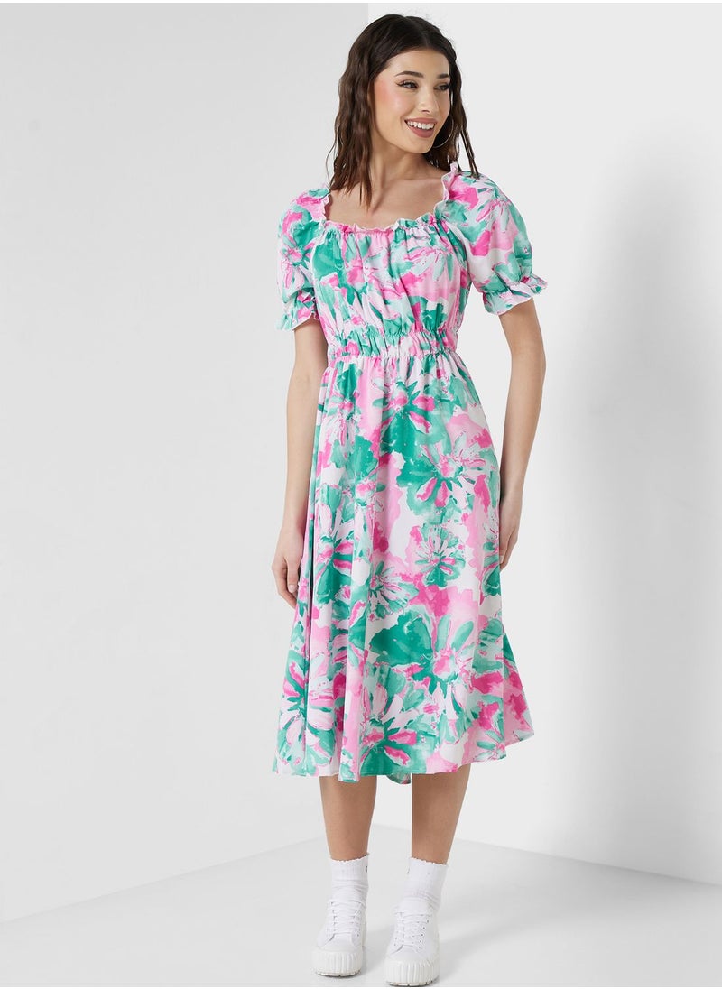 Ginger - Floral Print Dress - Image 1