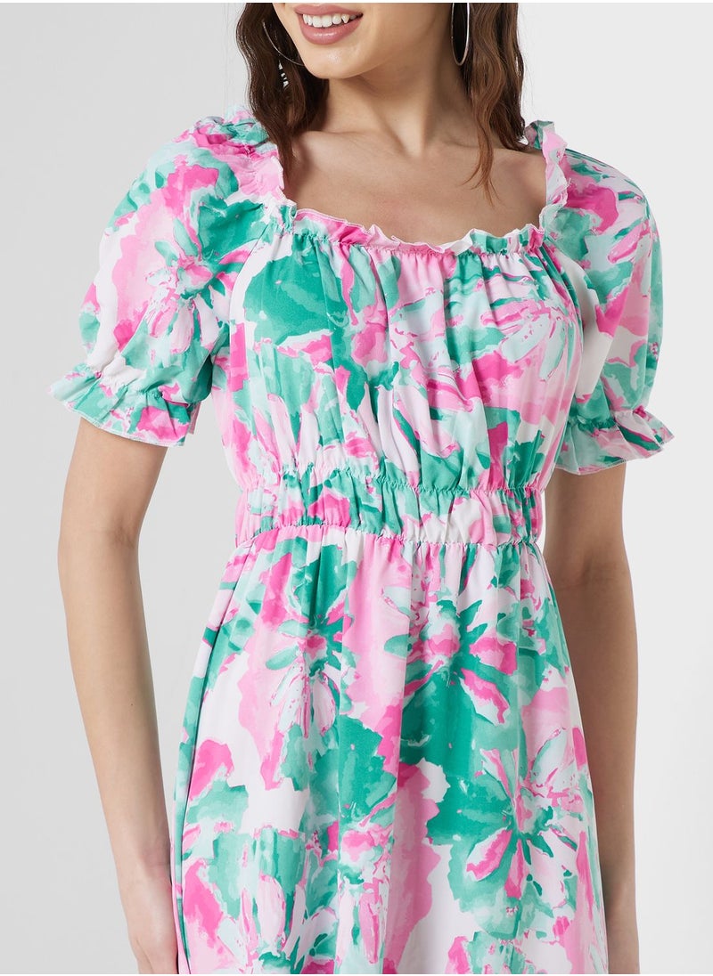 Ginger - Floral Print Dress - Image 1