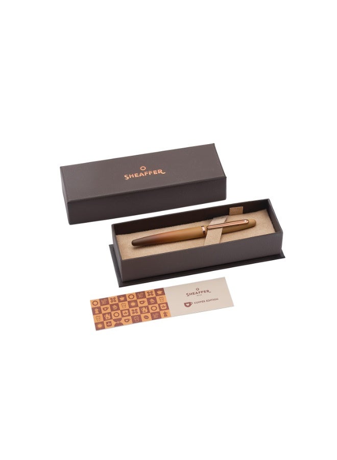 Sheaffer VFM 9428 Coffee Edition Matt Brown Fountain Pen with Regal Brown PVD Trims - Medium - Image 5
