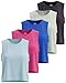 REALESSENTIALS Real Essentials 5 Pack Womens Dry Fit Crop Summer Tank Top  Gym Yoga Workout Sports Tee Available in Plus Size Set 10 M - Image 2