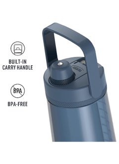 THERMOS Alta Series Soft Grip Carry Handle Hydration Water Bottle With Spout Slate 40 Oz Tp4349Db6  - Image 3