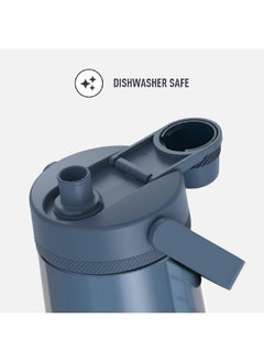 THERMOS Alta Series Soft Grip Carry Handle Hydration Water Bottle With Spout Slate 40 Oz Tp4349Db6  - Image 4