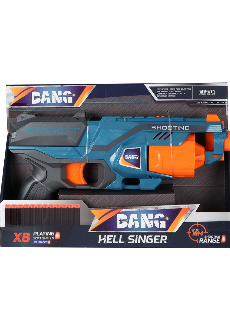 Bang Bang - Hell Singer Toy Gun with 8 Bullets, Manual Firing, Long Range Shooting for Kids  - Image 1
