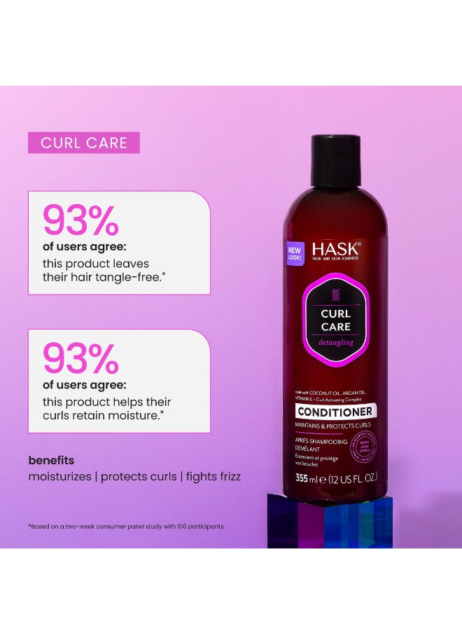 HASK Curl Care Detangling Conditioner 355ml  - Image 5