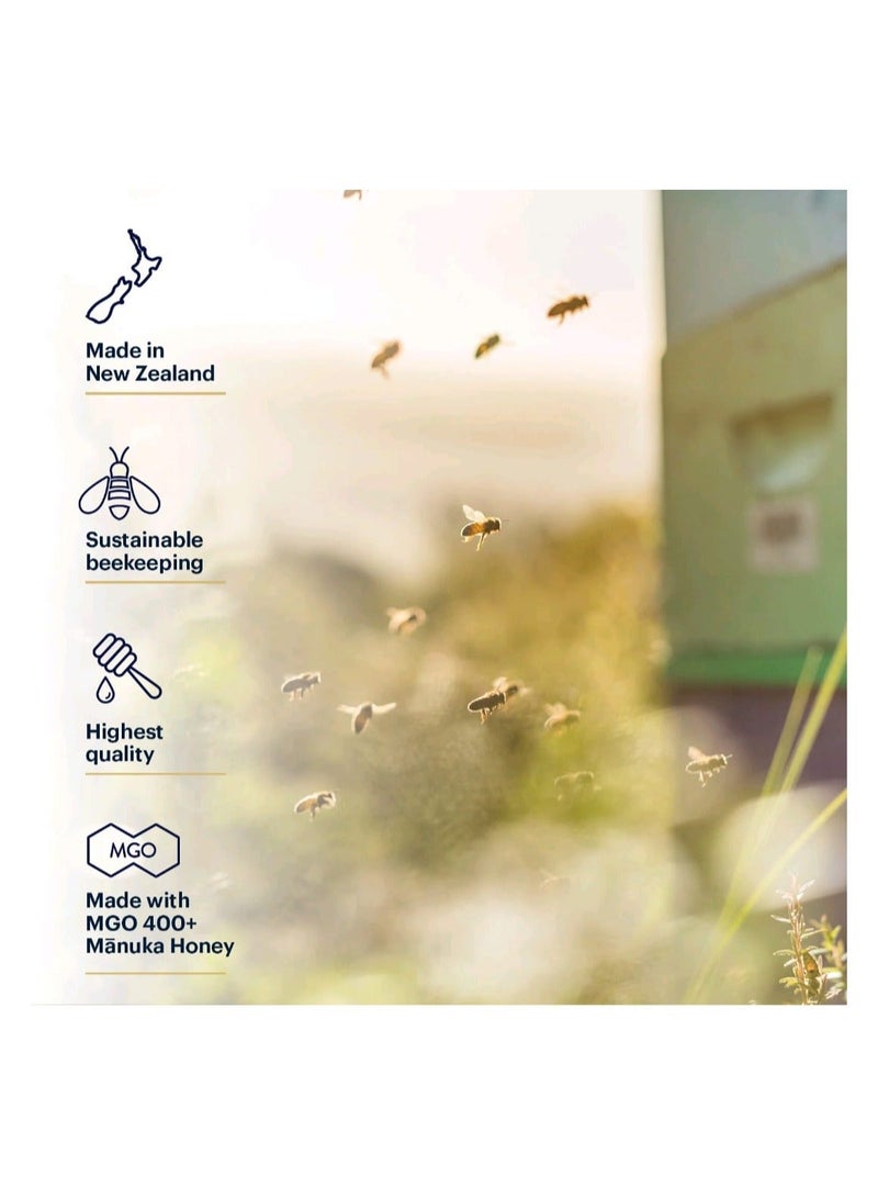 Manuka health Manuka Honey Lozenges, Natural Ginger & Lemon, MGO 400+, 58 Lozenges - Image 4