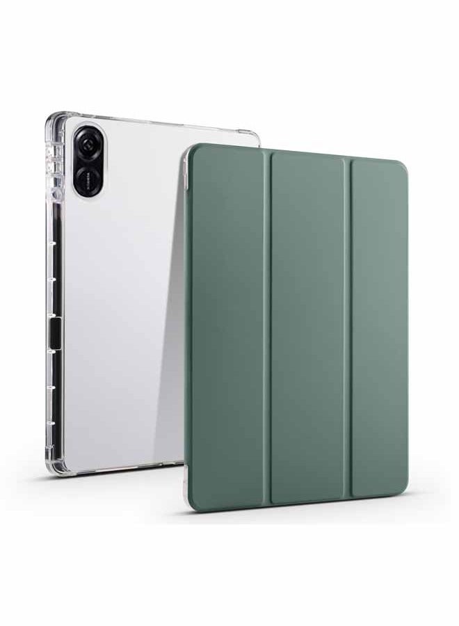 Case for Honor Pad X8a 11 Inch ,Transparent Airbag With Pen Slot For Anti Drop, Tablet Protective Cover, Triple Fold Multi Angle Design, Automatic Wake-up/sleep, Soft Leather - Image 1