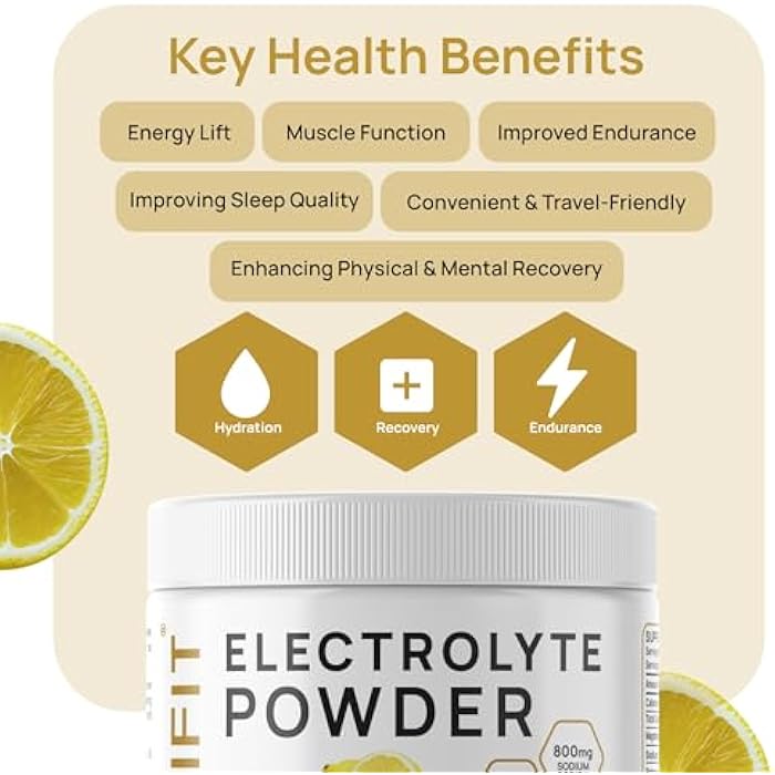 INEVIFIT Salty Lemonade Electrolyte Powder - Hydration & Recovery | Keto-Friendly, Zero Sugar, Stevia Sweetened | Sodium, Potassium & Magnesium | Replenish Electrolytes | 30 Servings - Image 4