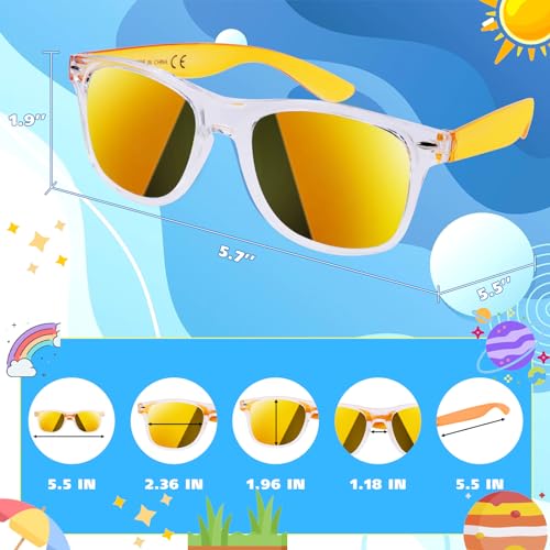 weilaga 32 Pack Sunglasses Bulk for Party favors,Neon Sun Glasses with UV400 Protection,Great Gift for Pool&Beach Party,Birthday,Goody Bag Filler,Outdoor Party Supplies for Kid Teen Adult - Image 5