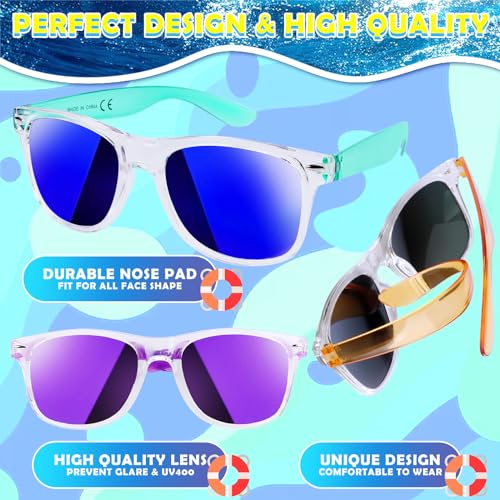 weilaga 32 Pack Sunglasses Bulk for Party favors,Neon Sun Glasses with UV400 Protection,Great Gift for Pool&Beach Party,Birthday,Goody Bag Filler,Outdoor Party Supplies for Kid Teen Adult - Image 4