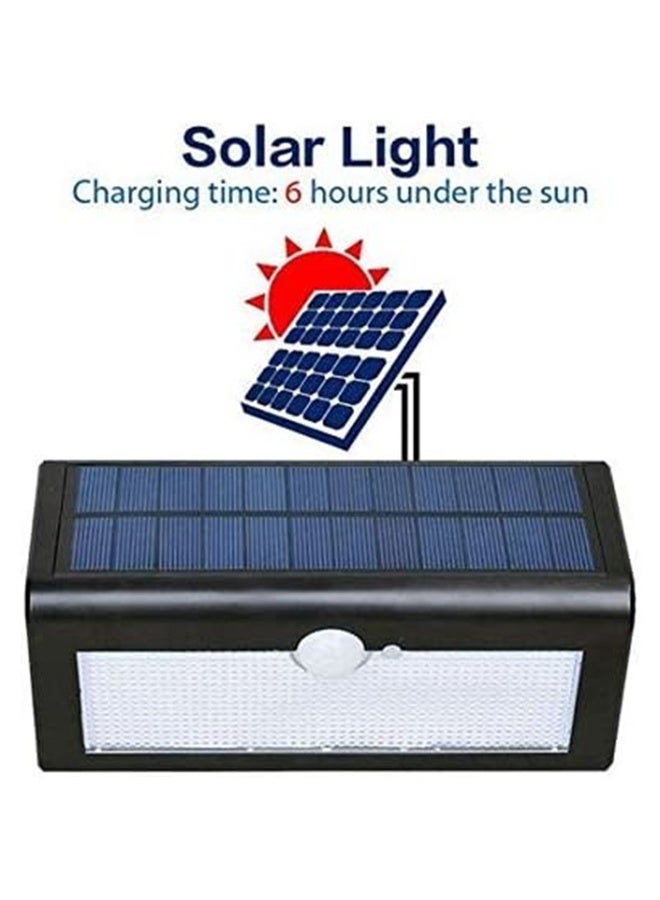 ضوء استشعار الحركة الشمسية في الهواء الطلق ، 38LED ضوء الجدار الأمني المقاوم للماء مع 3 أوضاع ، لوحة شمسية عالية التحويل 4400mAh بطارية ، Pathway Patio Garage Night Lights - Image 4