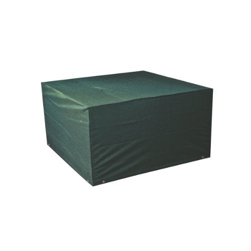 Bosmere Weatherproof Square Fire Pit Cover, 45" x 45" x 20", Green - Image 1