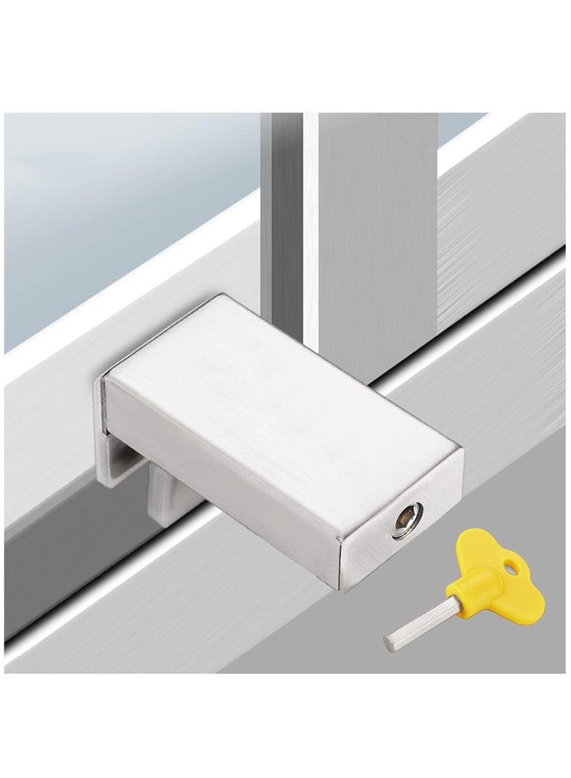 Window Locks,1 Sets Window Locks Security Door Stopper Window Security Aluminum Sliding Window Locks  - Image 1