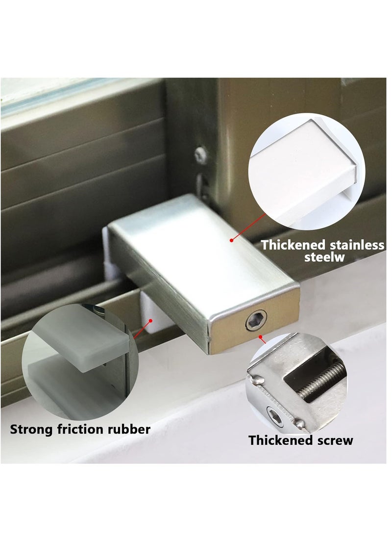 Window Locks,1 Sets Window Locks Security Door Stopper Window Security Aluminum Sliding Window Locks  - Image 3