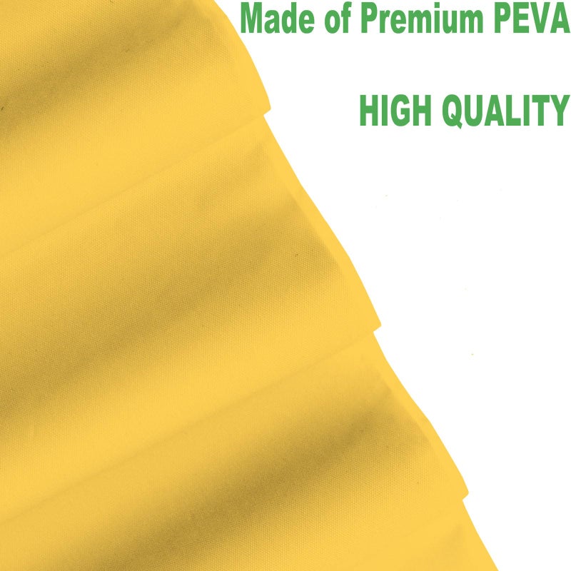 rebdng Plastic Yellow Tablecloths 3 Pack Disposable Table Covers 54 in. x 108 in. Table Cloths Bridal Shower Party Tablecovers for Parties Engagements Weddings Festivals  Fits 6 to 8 Foot Rectangle Tables - Image 2
