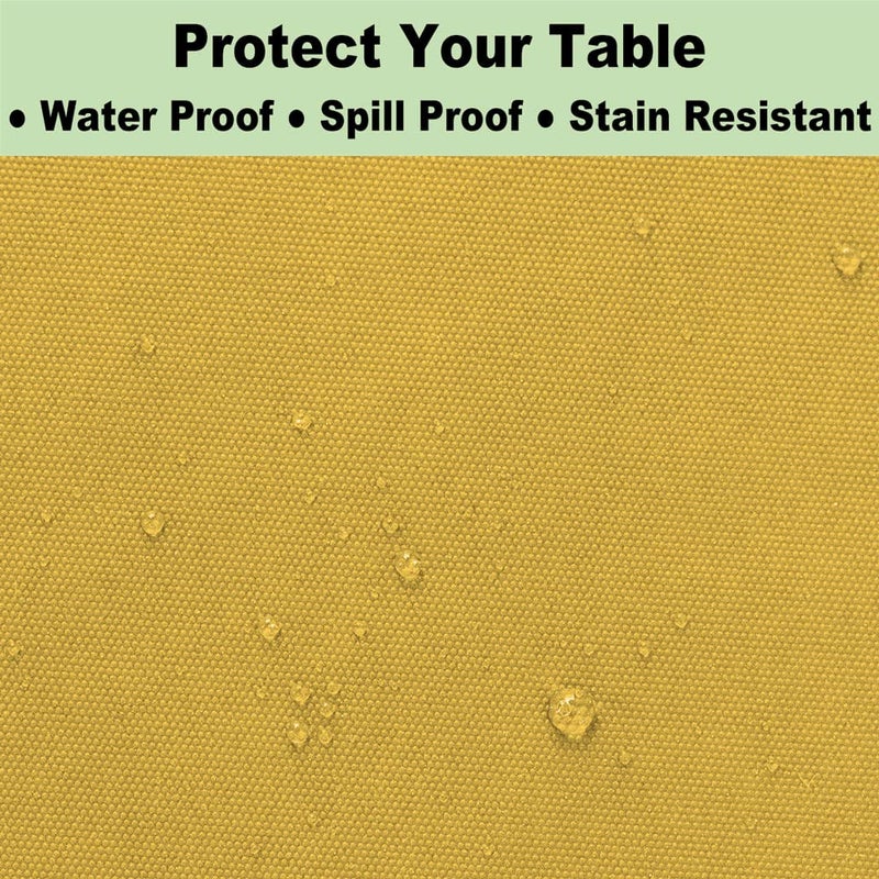 rebdng Plastic Yellow Tablecloths 3 Pack Disposable Table Covers 54 in. x 108 in. Table Cloths Bridal Shower Party Tablecovers for Parties Engagements Weddings Festivals  Fits 6 to 8 Foot Rectangle Tables - Image 4