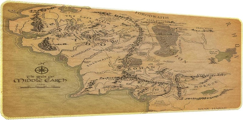JUSTAUS Playmat Board Game Card Game Trading Card Game Play mat Desk pad Original HandPainted Stitched Edges Smooth Surface Rubber Base 236x138in - Image 2