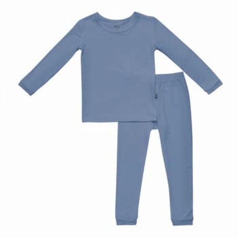 KYTE BABY Unisex Toddler Pajama Set - Pjs for Toddlers Made of Soft Rayon Made From Bamboo Material (Slate, 3T)