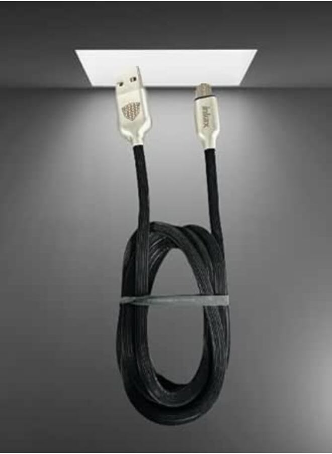 Inkax Inkx Charging and Data Cable 2.4A For Samsung Cca 63 Black 