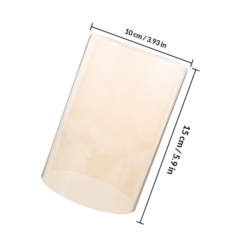 Glass Lampshade Rustic Amber Lampshade Small Lamp Shades Glass Cylinder Shades Cover for light Pendant Wall Sconces - Image 2