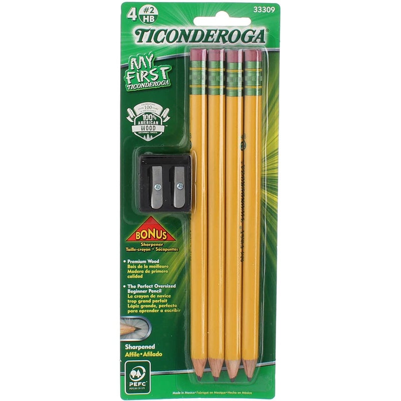Ticonderoga My First Ticonderoga Primary Pencil and Bonus Sharpener 2 Pk - Image 2