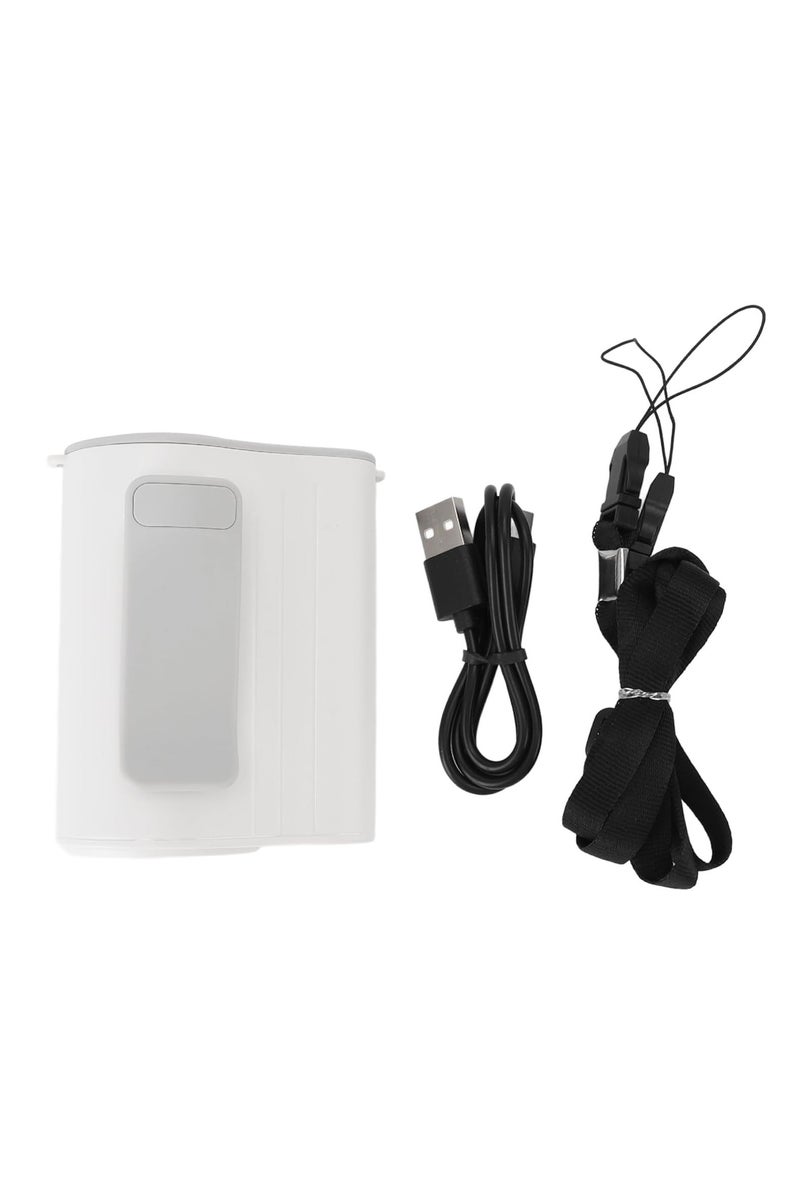 FEND Adjustable Portable Waist Fan with 4000mAh Rechargeable Battery – USB Clip-On Neck Cooling Fan for Outdoor Activities, Camping, Travel, and Sports – Ultra Quiet, Lightweight, White Design for Hands-Free Cooling Anywhere Anytime - Image 3