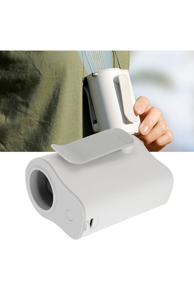 FEND Adjustable Portable Waist Fan with 4000mAh Rechargeable Battery – USB Clip-On Neck Cooling Fan for Outdoor Activities, Camping, Travel, and Sports – Ultra Quiet, Lightweight, White Design for Hands-Free Cooling Anywhere Anytime - Image 5
