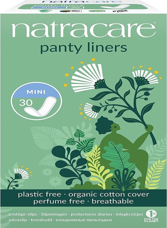 Natracare Panty Liners Mini 30 Count (6 Pack) - Image 1