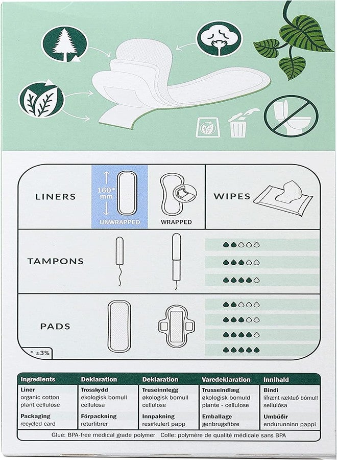 Natracare Panty Liners Mini 30 Count (6 Pack) - Image 3