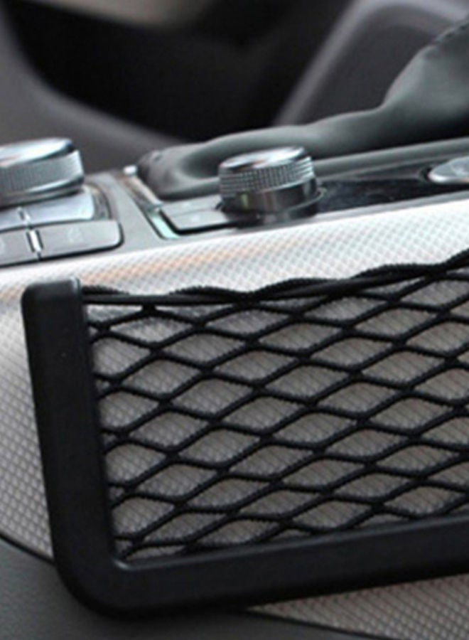 NIBEMINENT 2-Piece Car Seat Side Back Storage Net Pocket Set - Image 2