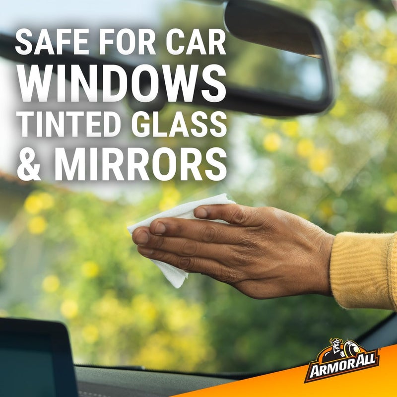 Armor All Glass Wipes - Biodegradable Cleaning Wipes for Car Windows (20 Count) - Image 4