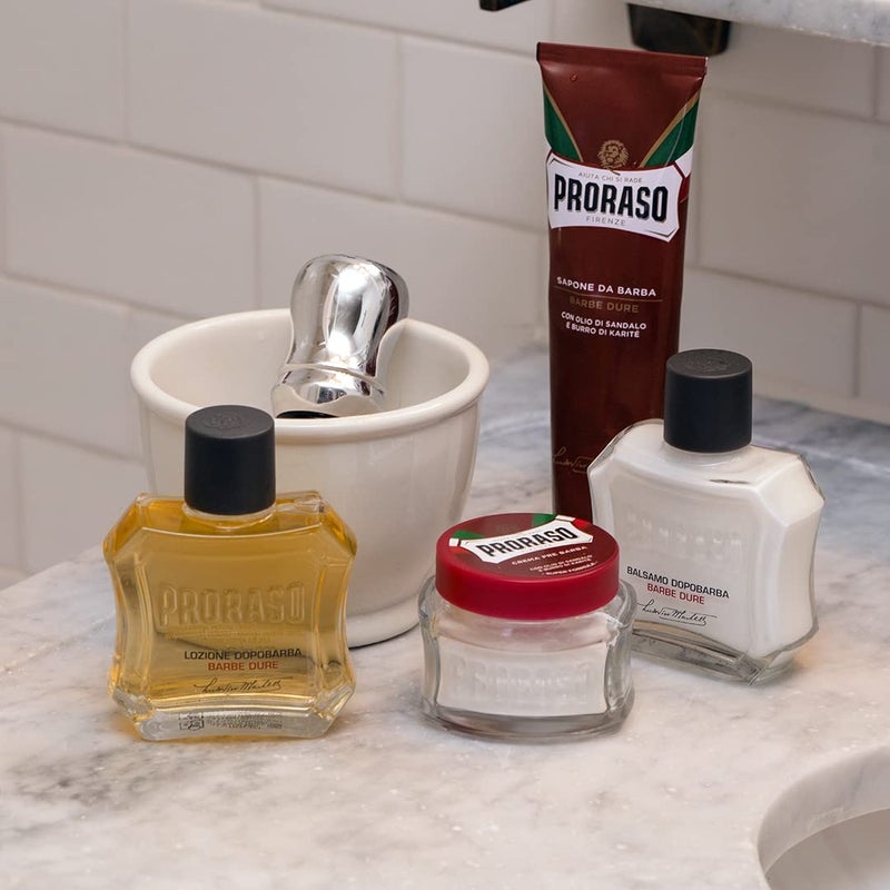 Proraso After Shave Lotion, Moisturizing and Nourishing for Coarse Beards with Sandalwood Oil and Shea Butter, 3.4 Fl Oz - Image 3