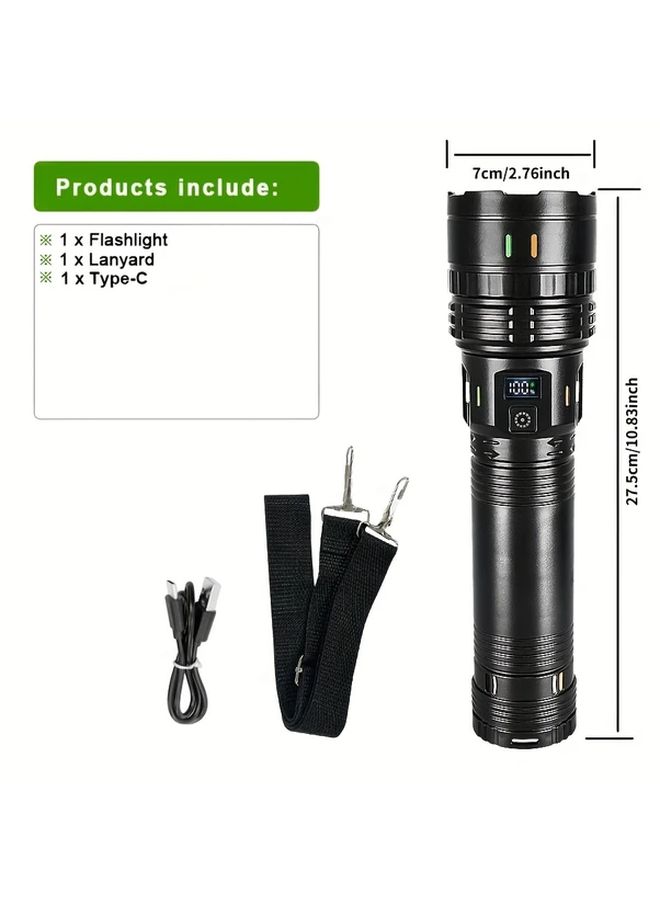 Black Portable Neckband Flashlight Ultra Long Battery Life Emergency Work Light For Night Tourism Patrol Fishing - Image 2