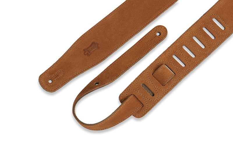Levy's MS26 2.5" Hand-brushed Suede Guitar Strap, Copper - Image 3