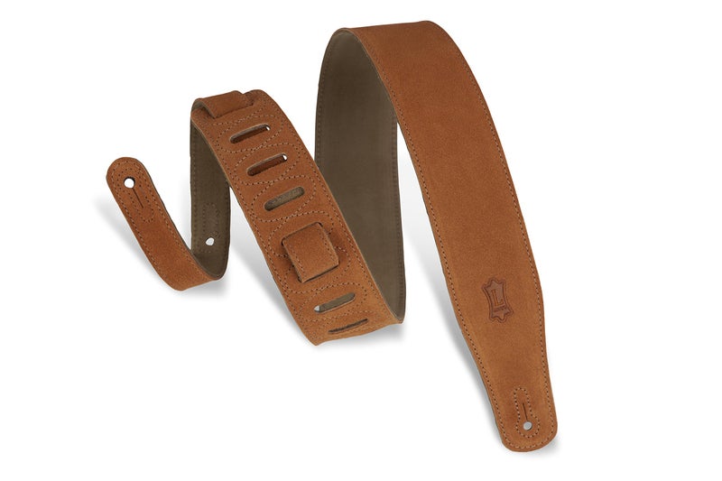 Levy's MS26 2.5" Hand-brushed Suede Guitar Strap, Copper - Image 1