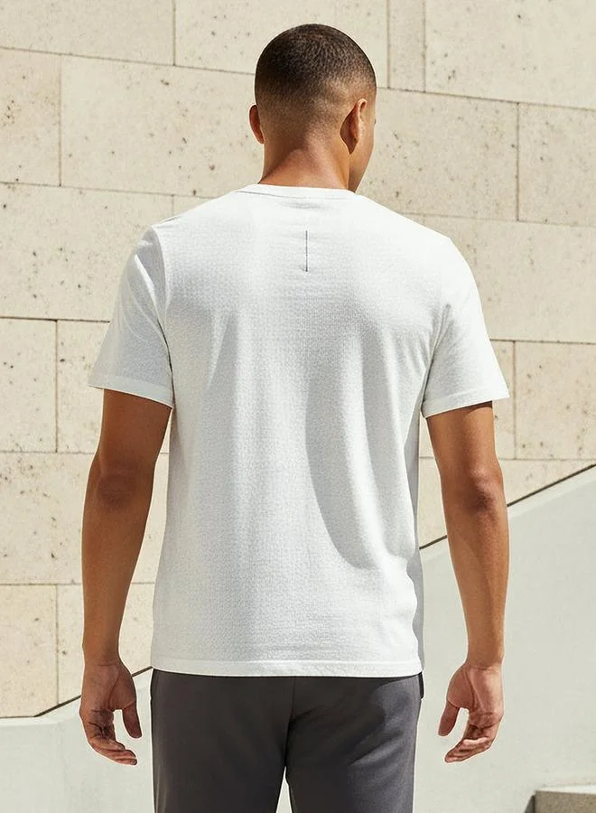 Splash Active  Men Textured Performance T-shirt for Men | Best Price UAE