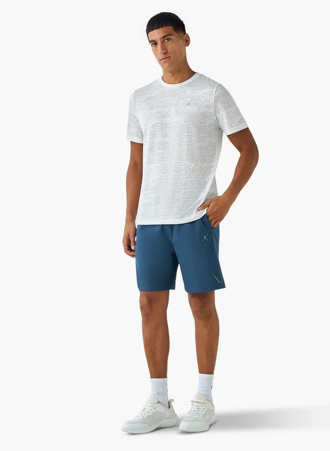 Splash Active WHITE Men Textured Performance T shirt for Men | Best Price UAE