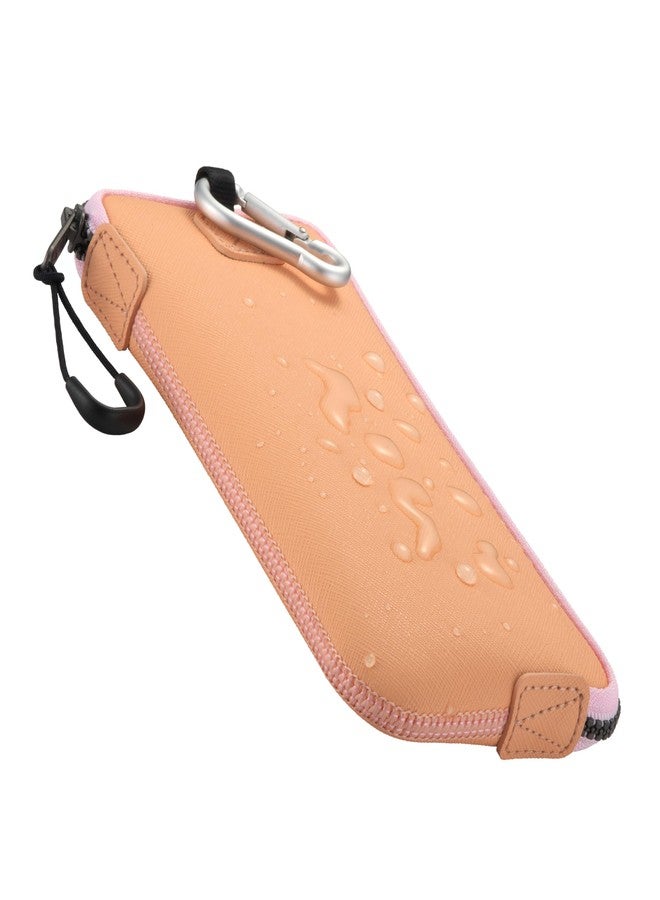 OneJoy Phone Sleeve Lightweight Cell Phone Pouch for Mobile Protection, Slim Fit and Durable, with Clip-on for Easy Carrying, Enough for 6.1" to 6.9" Phone [ Orange ] - Image 2