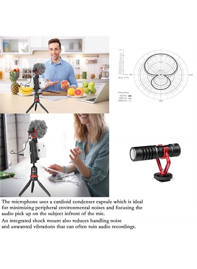 BOYA On Camera Shotgun Video Microphone by-MM1 YouTube Vlogging Facebook Livestream Recording Mic for iPhone Huawei Android Smartphone Canon Nikon Sony DSLR Cameras - Image 2
