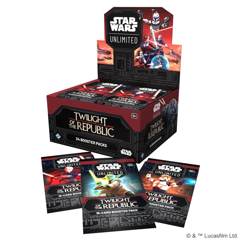 Fantasy Flight Games Star Wars: Unlimited TCG Twilight of The Republic Booster Display (Set of 24 Booster Packs) - Trading Card Game for Kids & Adults  Ages 12+  2+ Players  20 Min Playtime  Made by Fantasy Flight Games - Image 2