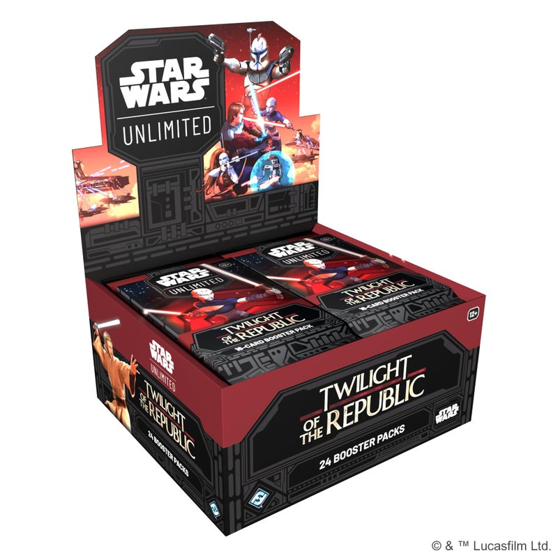 Fantasy Flight Games Star Wars: Unlimited TCG Twilight of The Republic Booster Display (Set of 24 Booster Packs) - Trading Card Game for Kids & Adults  Ages 12+  2+ Players  20 Min Playtime  Made by Fantasy Flight Games - Image 1