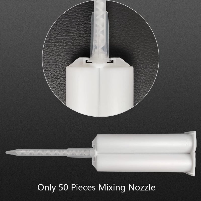 FRIGIIRE Epoxy Tubes Static Mixer Nozzle Mixing Tip for 50ml Adhesive Applicator Cartridges(1:1 Ratio,50Pieces) - Image 4