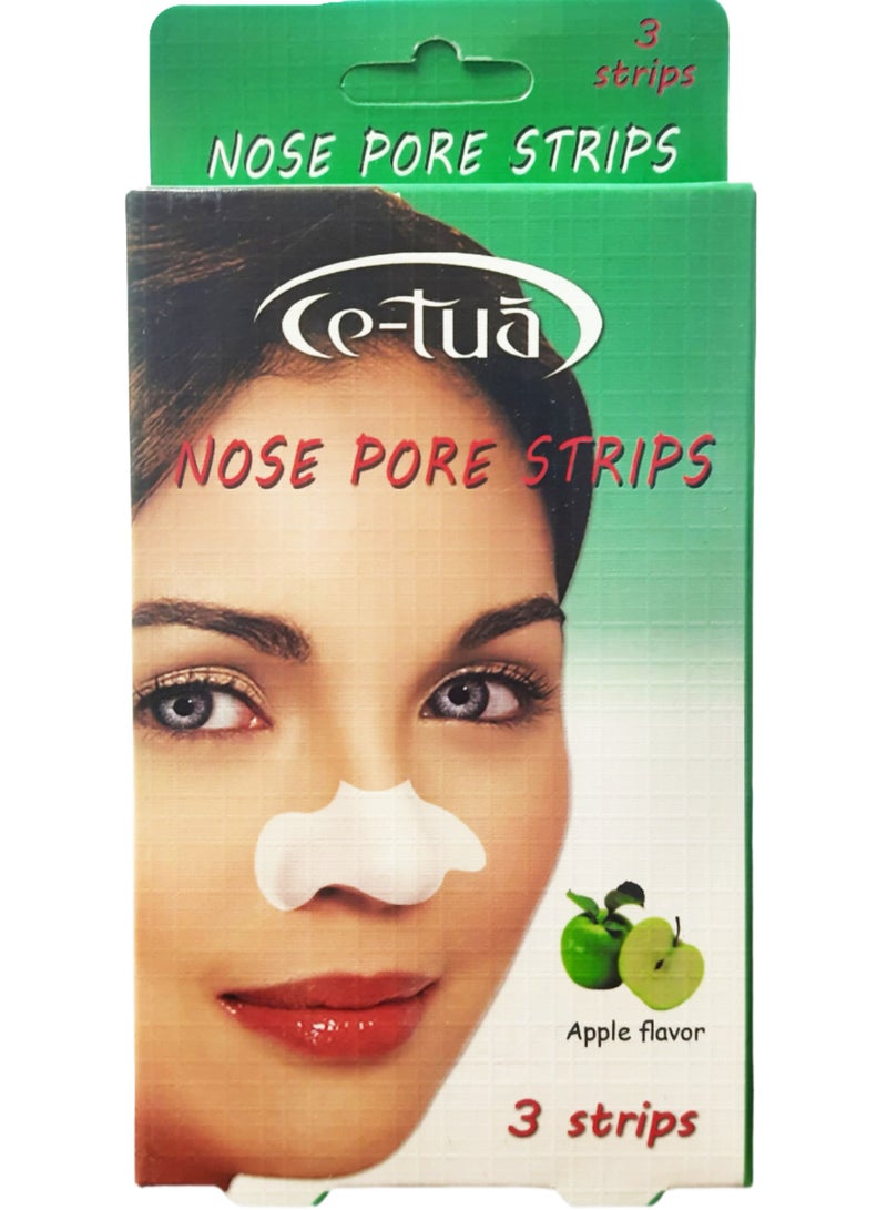 Ce-tua Nose Pore Strips Apple Flavor - 3 Strips  - Image 1