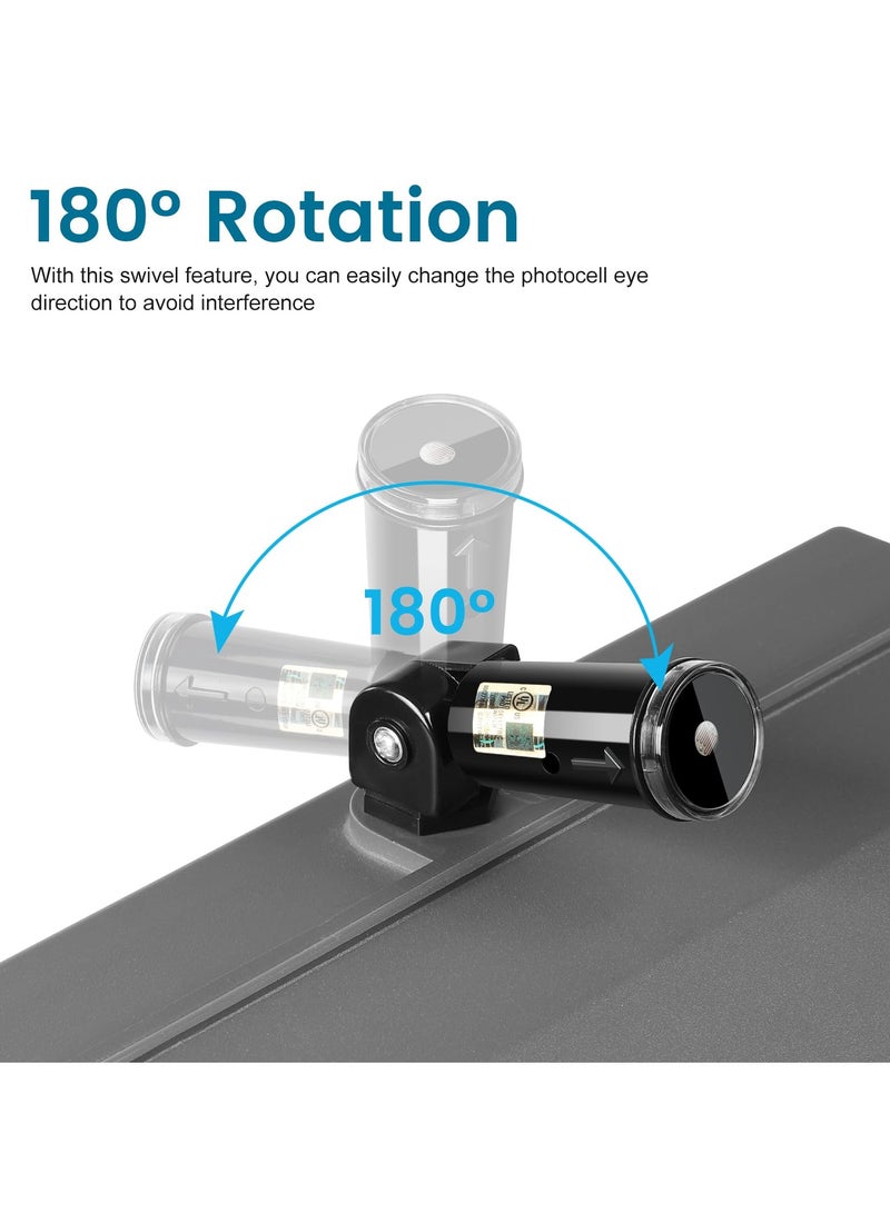 SYOSI Outdoor Photocell Sensor, Dusk to Dawn Day Night Sensor Swivel Mount Conduit Lighting Control Photoelectric Switch 110V 120V 220V 240V Input UL Listed IP65 Waterproof Photocell for Outdoor Light - Image 3
