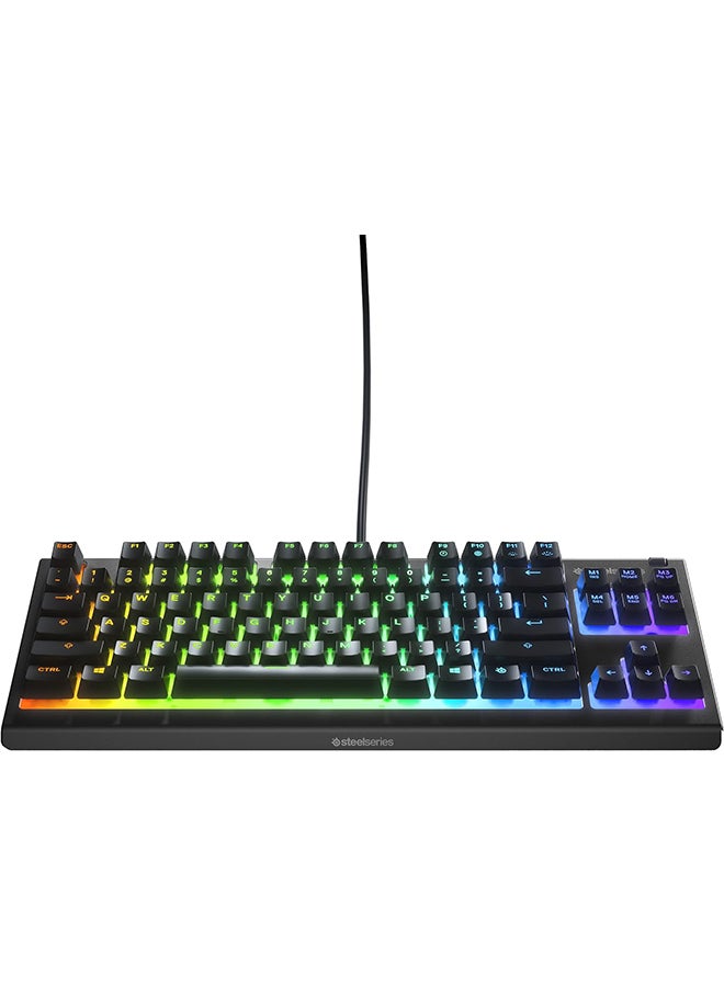 steelseries Apex 3 TKL Water Resistant Quiet Tenkeyless Keyboard with RGB Lighting - Black - Image 5