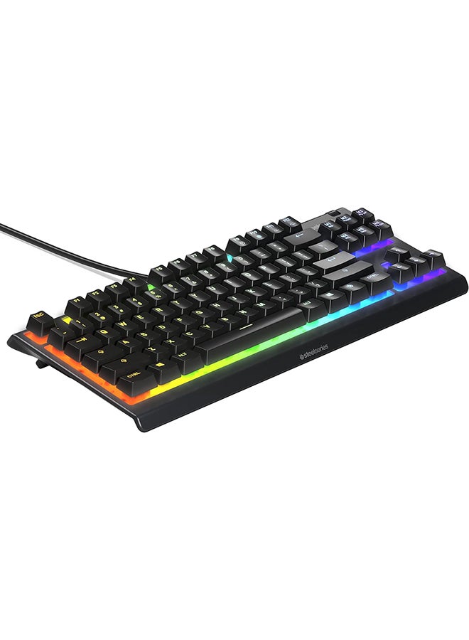 steelseries Apex 3 TKL Water Resistant Quiet Tenkeyless Keyboard with RGB Lighting - Black - Image 3