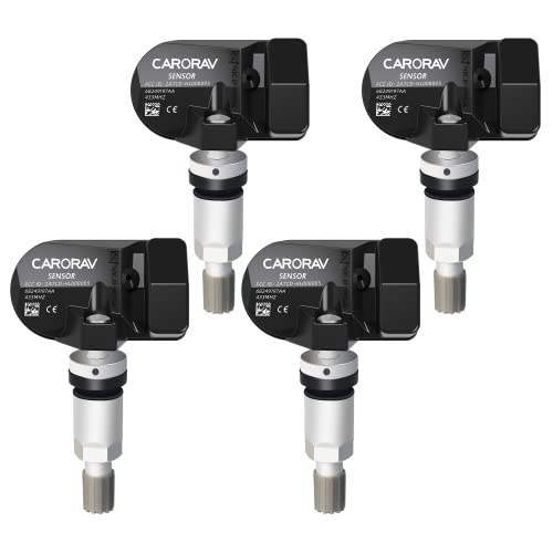 CARORAV TPMS Sensor, 434MHz Tire Pressure Monitoring System Sensor TPMS fit for 14-22 Jeep Cherokee Dodge RAM 1500 2500 3500 4500, Replaces# 68249197AA,4-Pack - Image 1