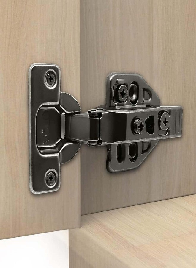Volo European Style Mild Steel Hydraulic 3D Clip-on Soft Close Concealed Cabinet Hinges, Black Colour (0 Crank, 1) - Image 3