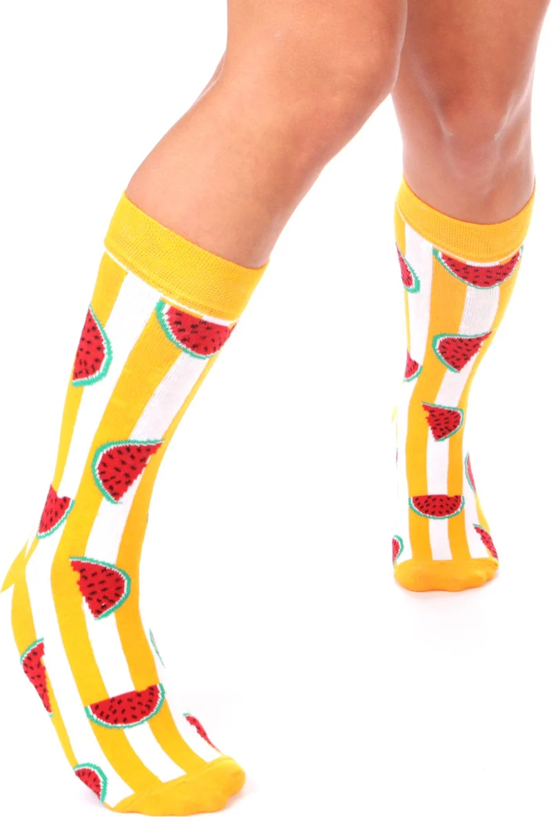 Esinti Men's Socks Women's Socks Long Colorful Patterned Socks Cheerful Socks 4 Pieces