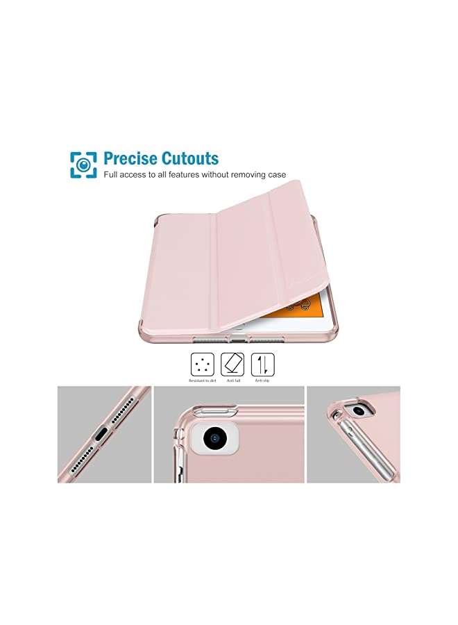 Procases Ipad Mini Case For 5 2019/ 4, 1 2 3 With Soft Tpu Back Cover, Slim Lightweight Tri-Fold Smart Shell Steady Stand Protective 5/4/3/2/1 -Pink - Image 5
