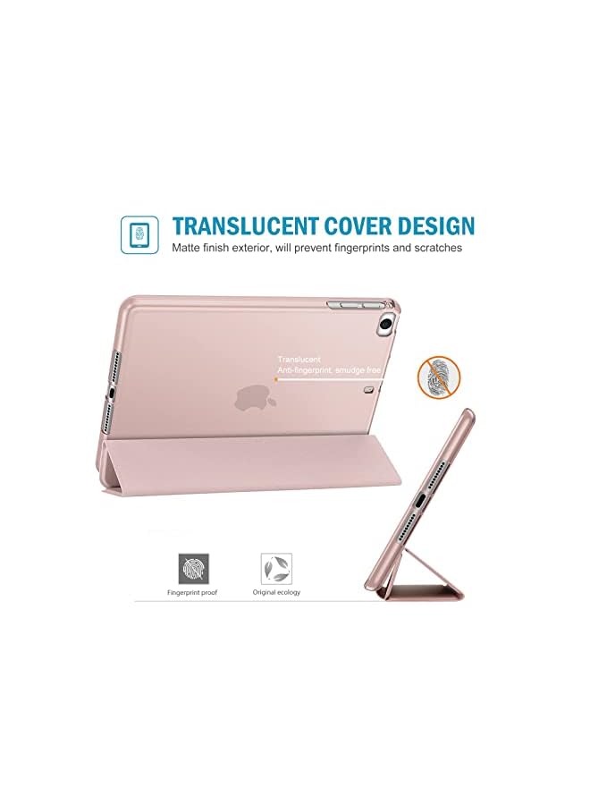 Procases Ipad Mini Case For 5 2019/ 4, 1 2 3 With Soft Tpu Back Cover, Slim Lightweight Tri-Fold Smart Shell Steady Stand Protective 5/4/3/2/1 -Pink - Image 4